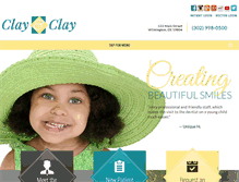 Tablet Screenshot of clayandclaydental.com